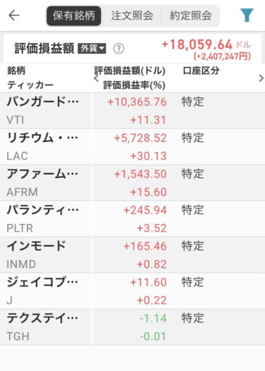11/9の持ち株推移とポイ活結果